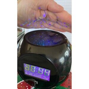Sharper Image Sound Machine & Star Projection Alarm Battery Clock TESTED